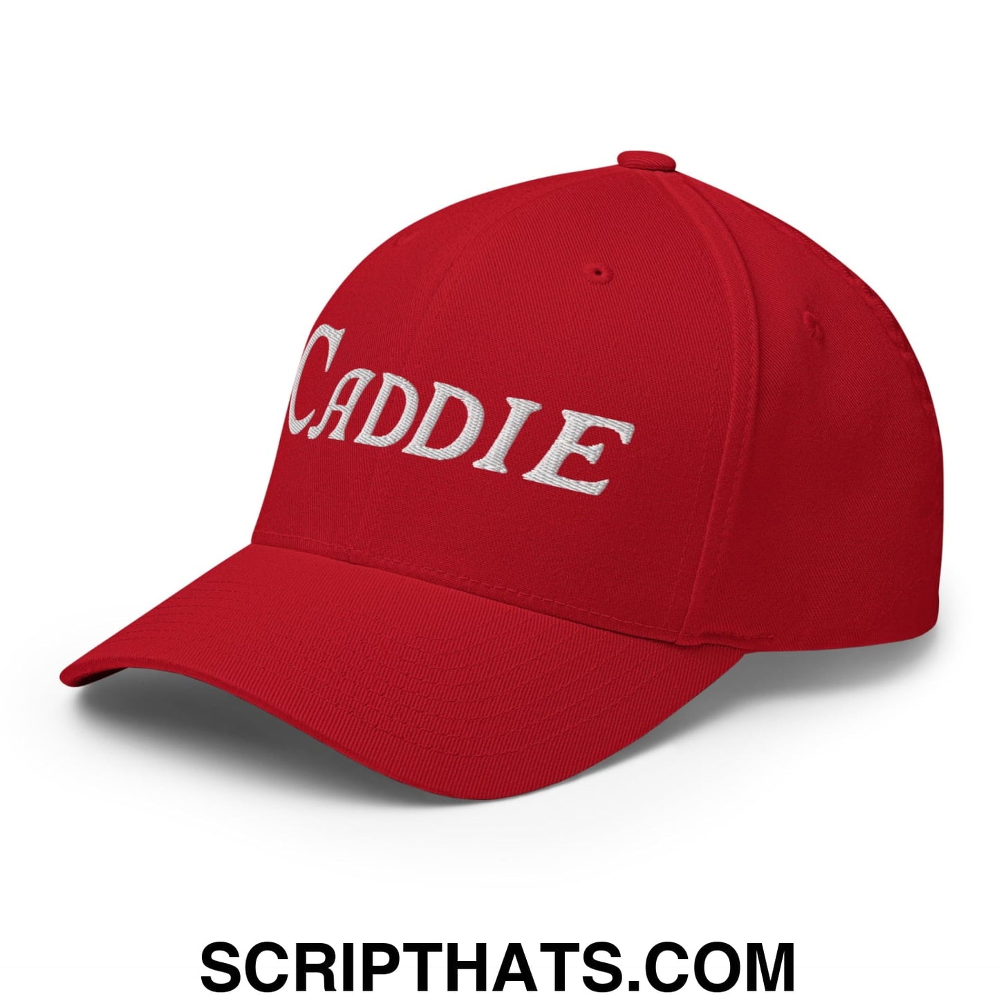 Caddie Embroidered Stretch Fit Golf Hat