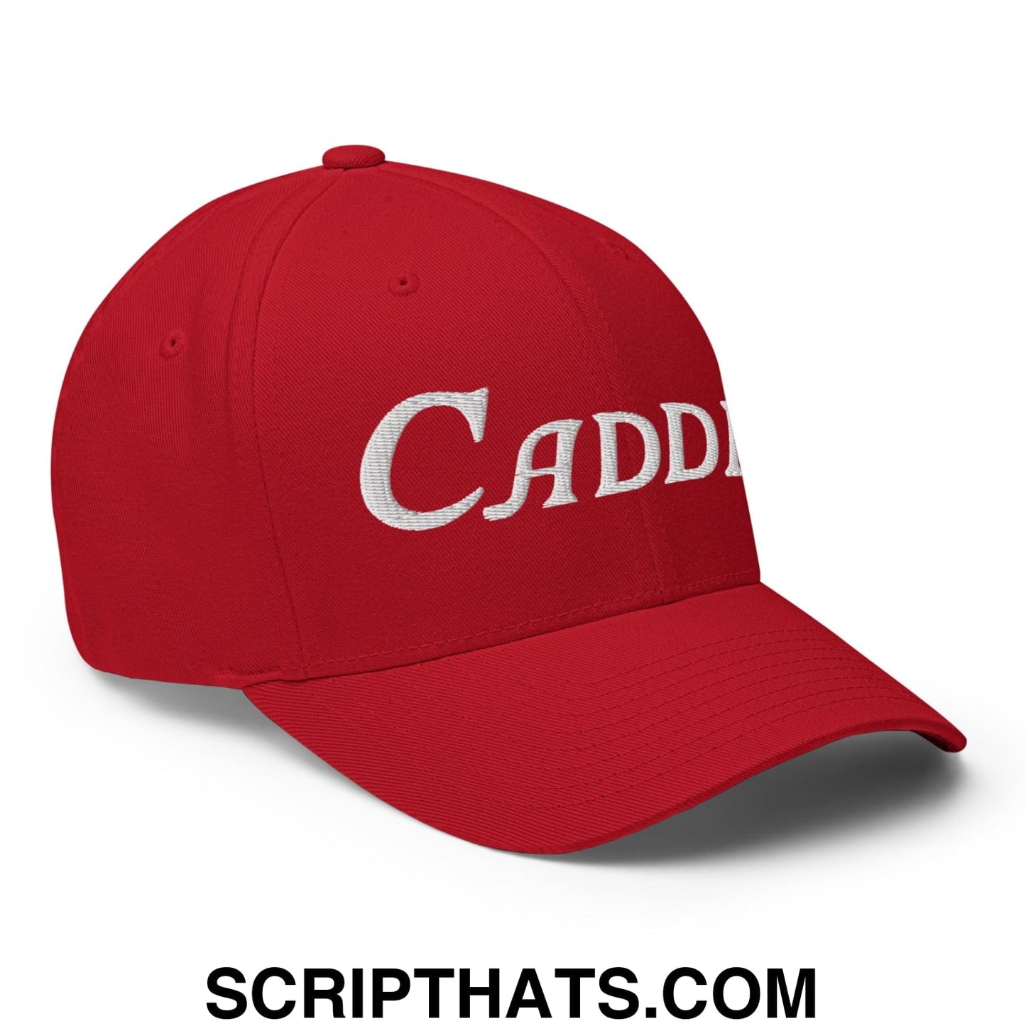 Caddie Embroidered Stretch Fit Golf Hat