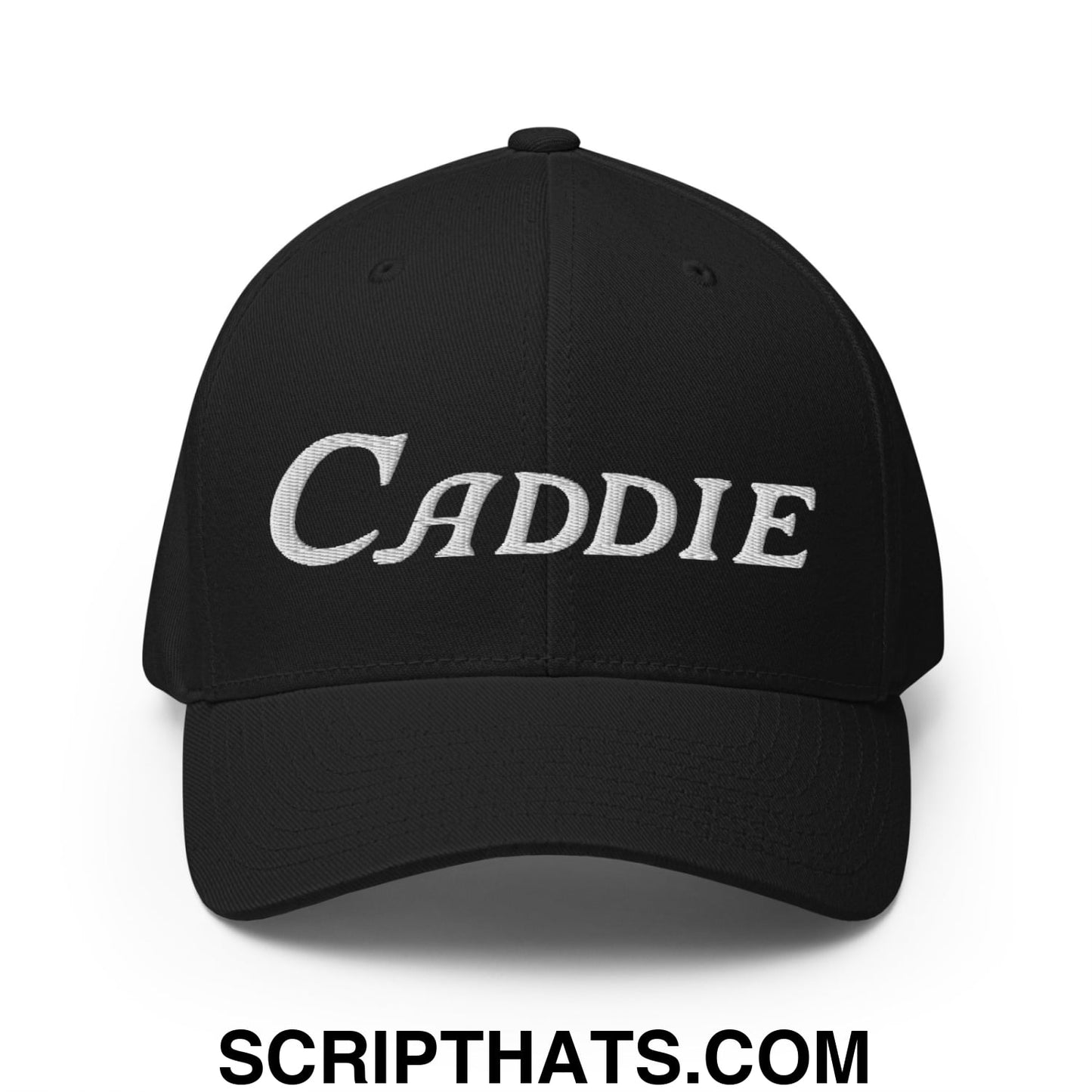 Caddie Embroidered Stretch Fit Golf Hat