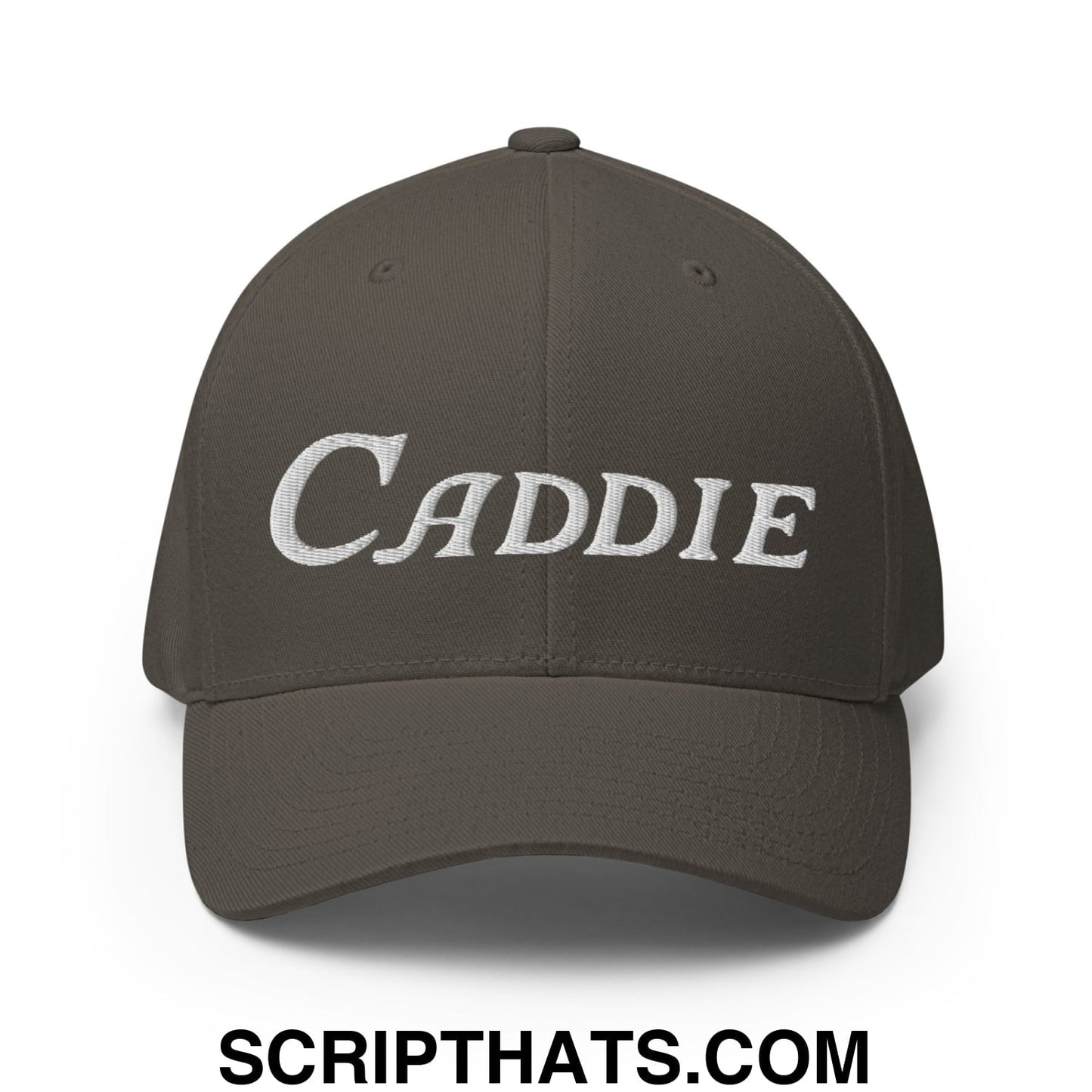 Caddie Embroidered Stretch Fit Golf Hat