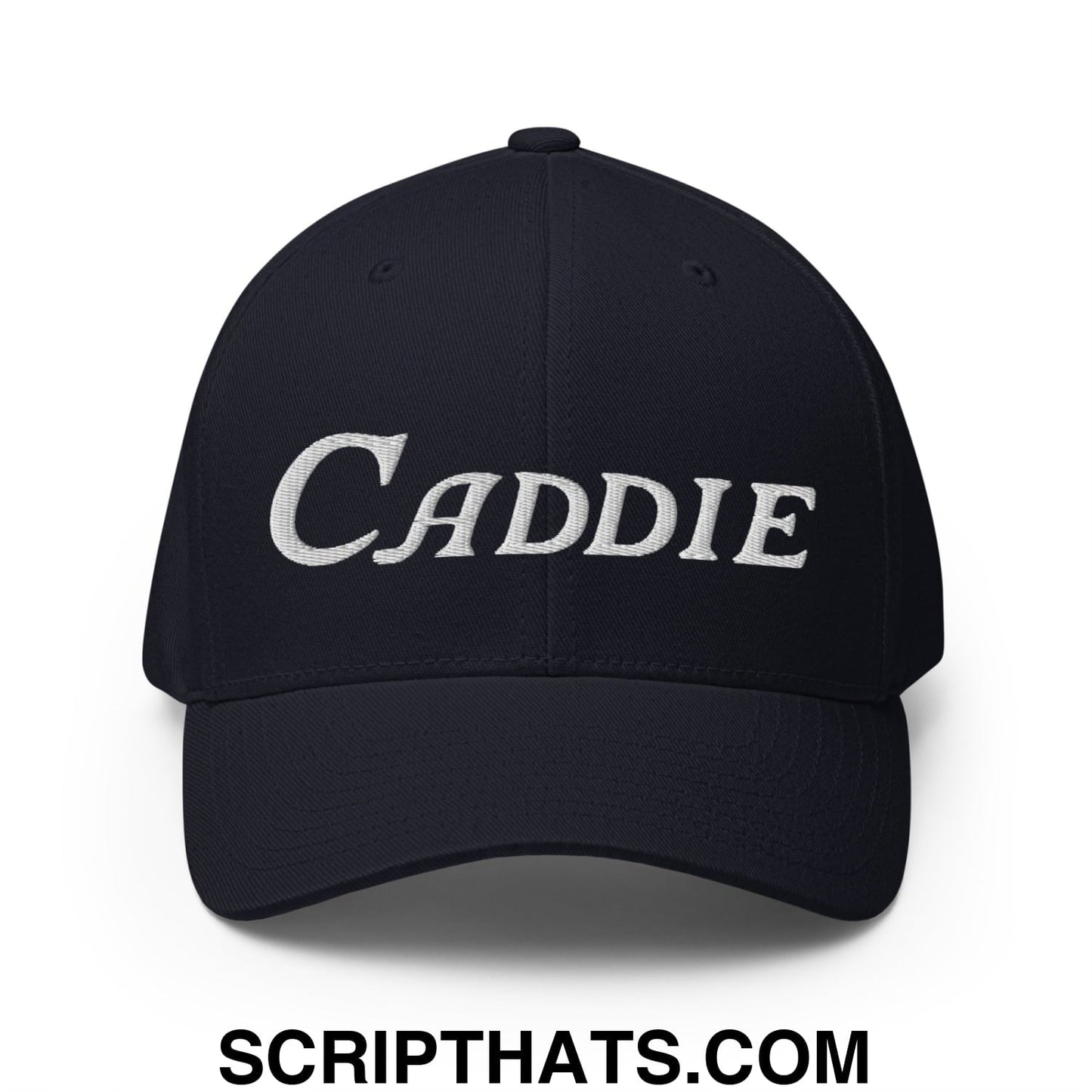 Caddie Embroidered Stretch Fit Golf Hat