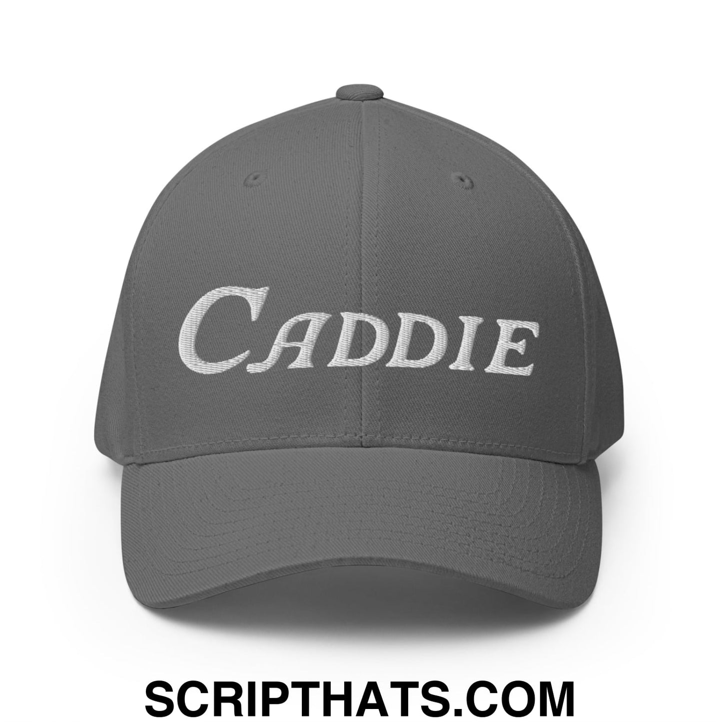 Caddie Embroidered Stretch Fit Golf Hat