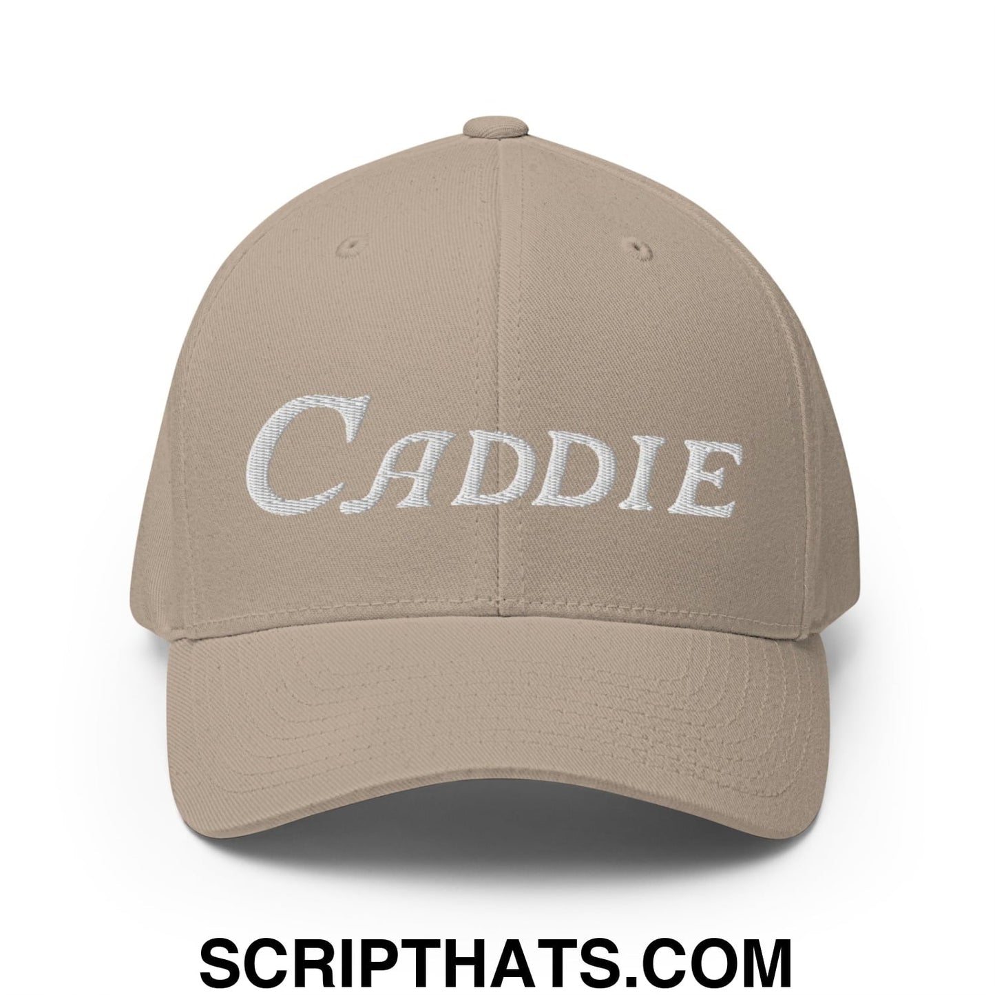 Caddie Embroidered Stretch Fit Golf Hat