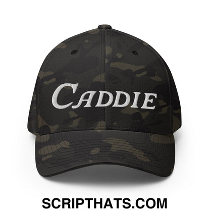 Caddie Embroidered Stretch Fit Golf Hat
