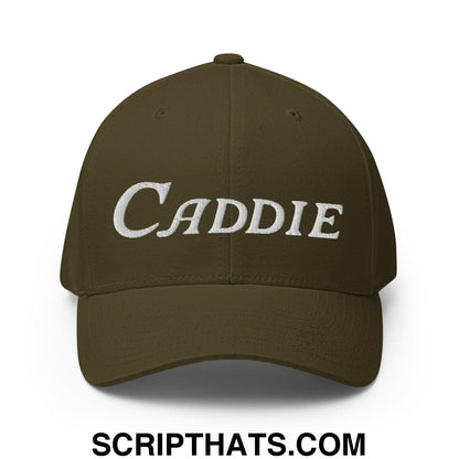 Caddie Embroidered Stretch Fit Golf Hat