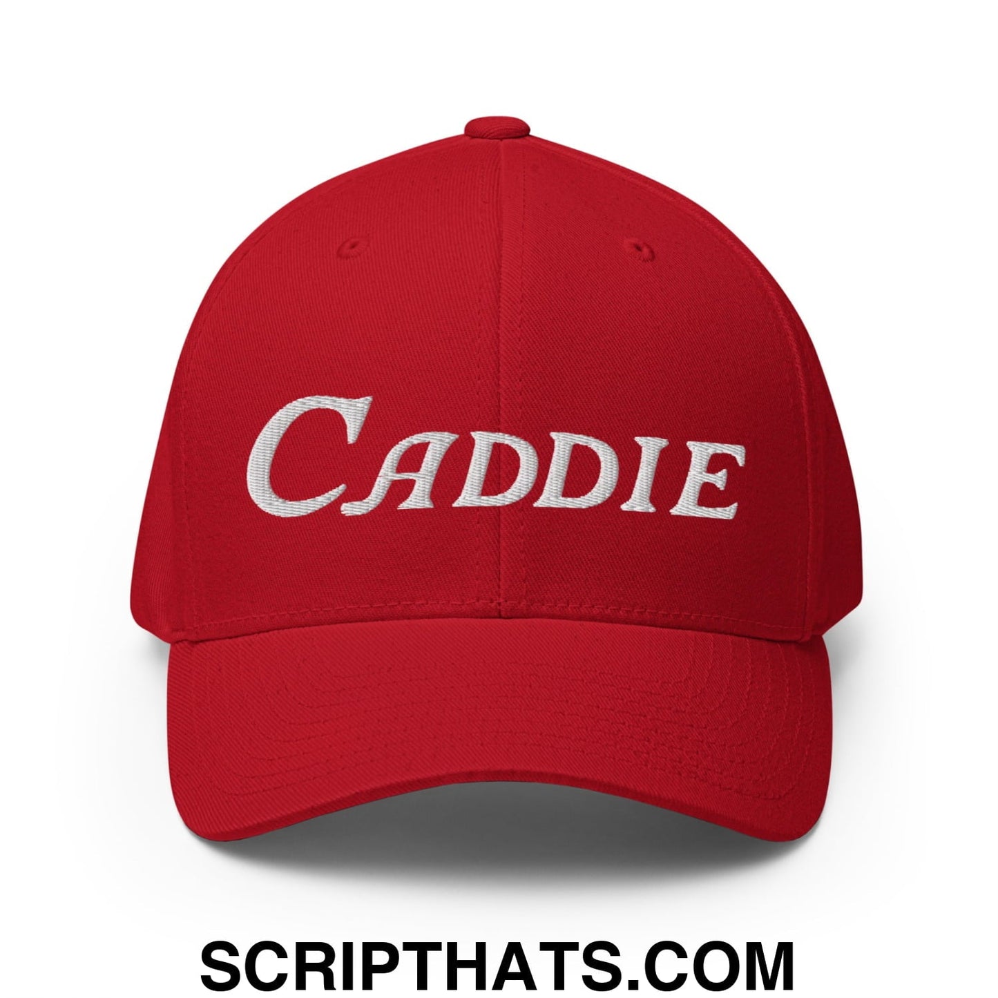 Caddie Embroidered Stretch Fit Golf Hat