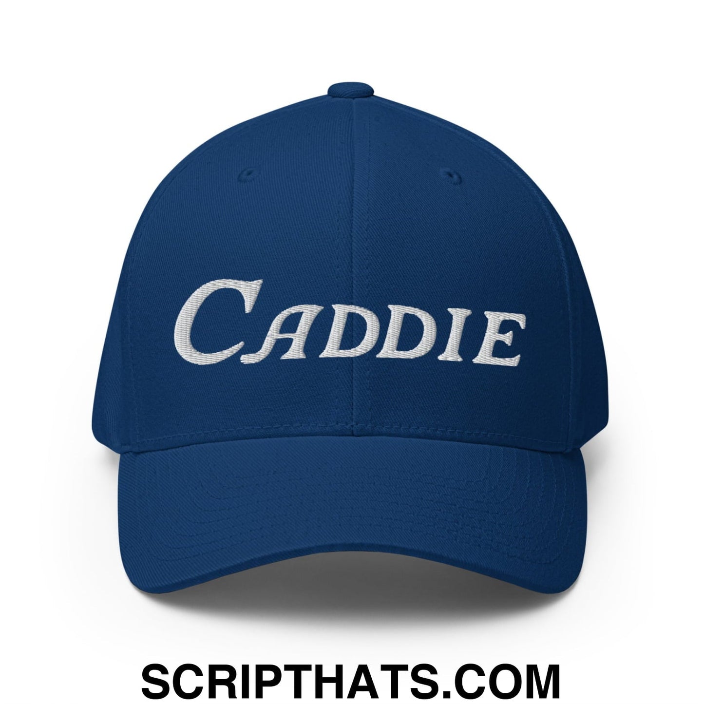 Caddie Embroidered Stretch Fit Golf Hat