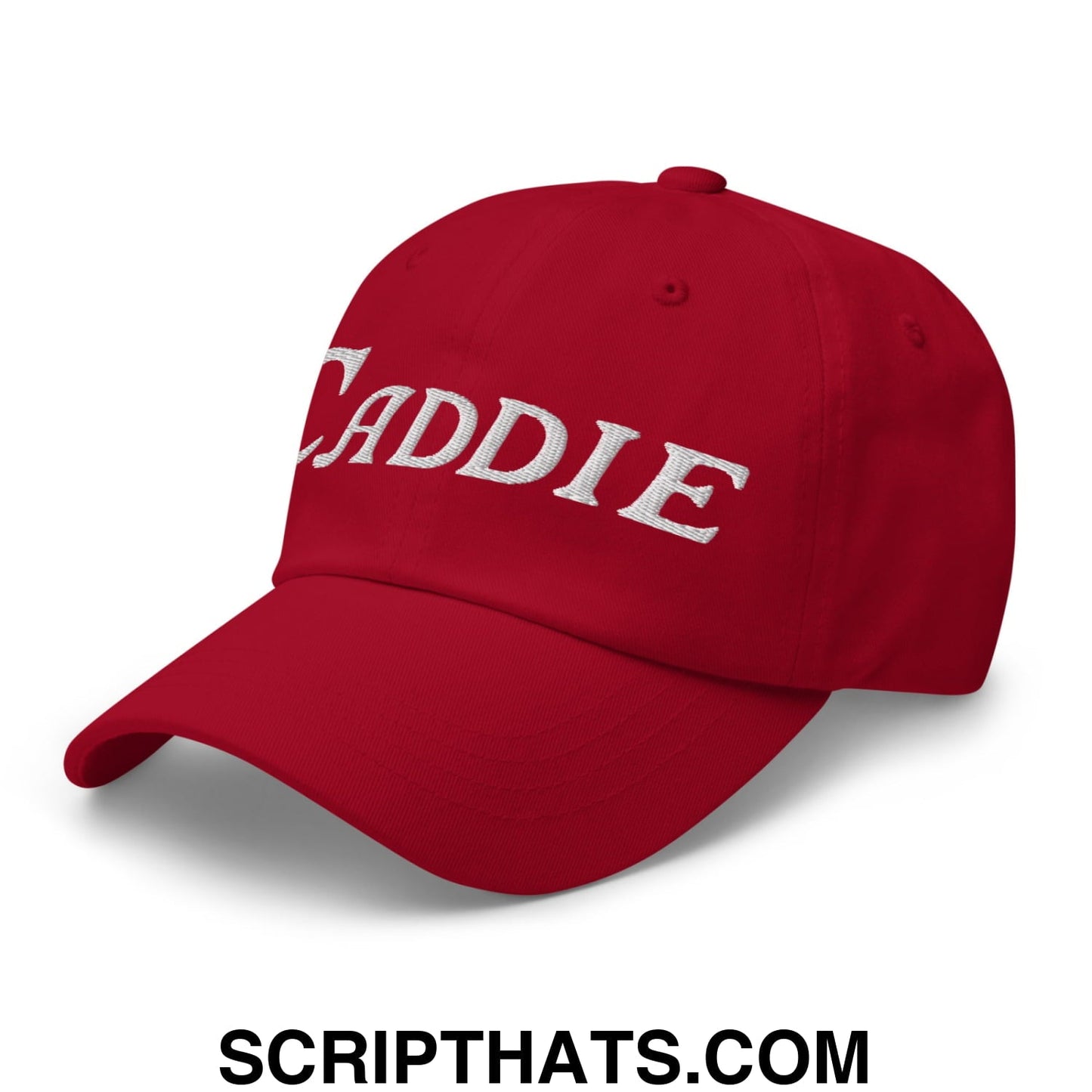 Caddie Embroidered Unstructured Golf Dad Hat