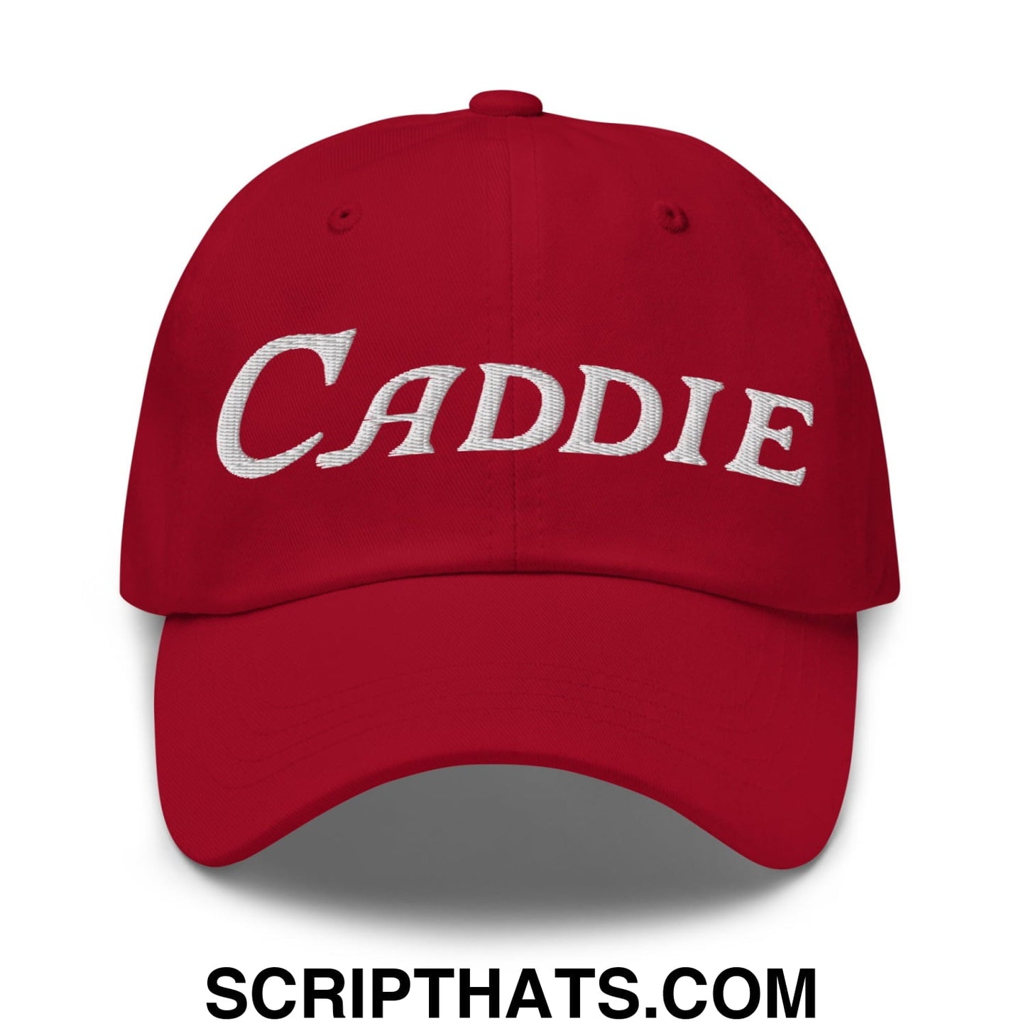 Caddie Embroidered Unstructured Golf Dad Hat