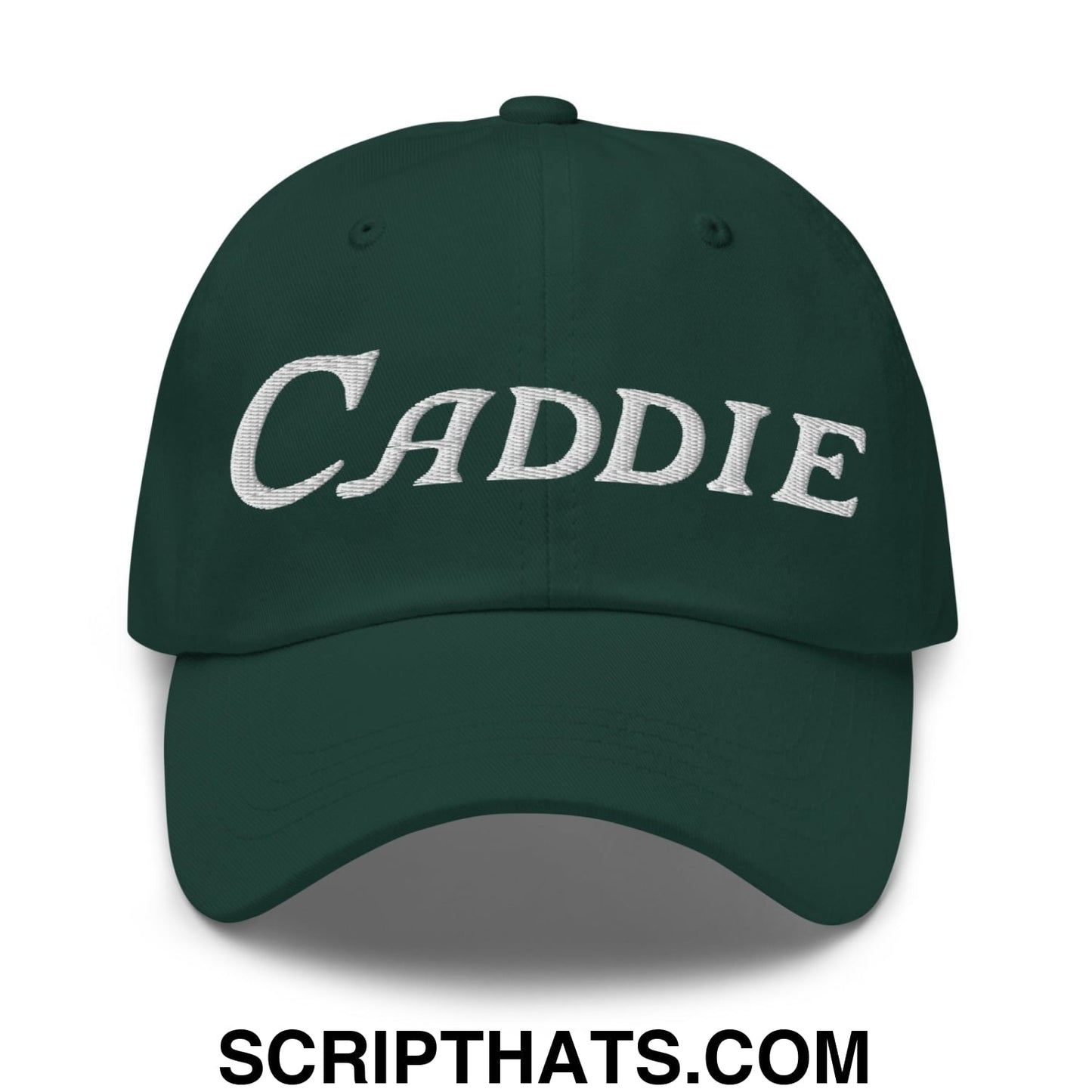 Caddie Embroidered Unstructured Golf Dad Hat