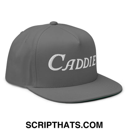 Caddie Flat Brim Bill 5 Panel Golf Snapback Hat