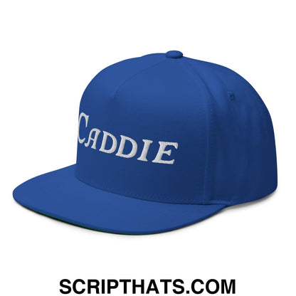 Caddie Flat Brim Bill 5 Panel Golf Snapback Hat
