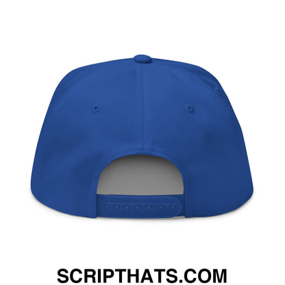 Caddie Flat Brim Bill 5 Panel Golf Snapback Hat
