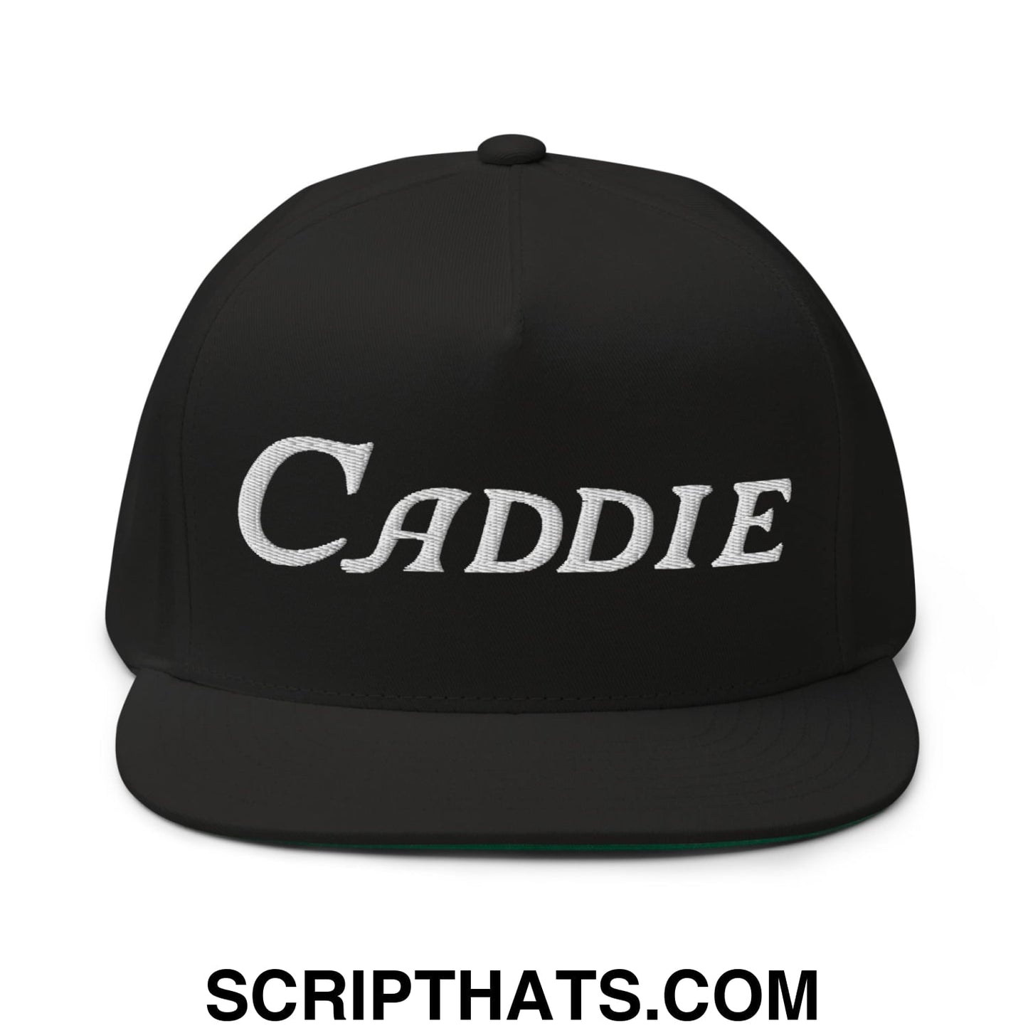 Caddie Flat Brim Bill 5 Panel Golf Snapback Hat