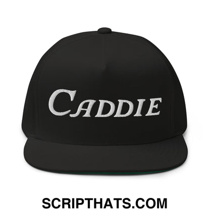 Caddie Flat Brim Bill 5 Panel Golf Snapback Hat