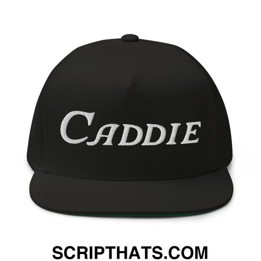Caddie Flat Brim Bill 5 Panel Golf Snapback Hat