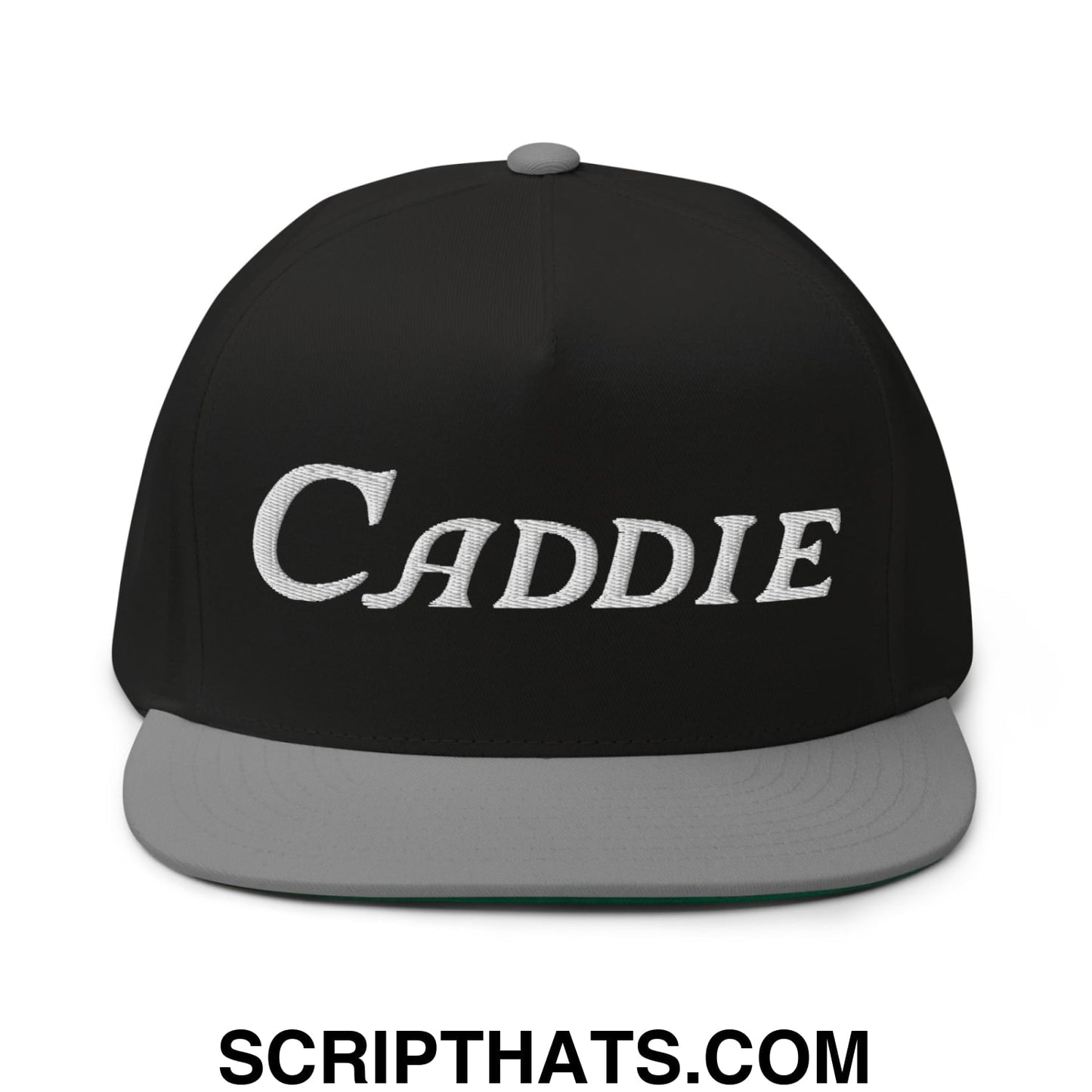 Caddie Flat Brim Bill 5 Panel Golf Snapback Hat