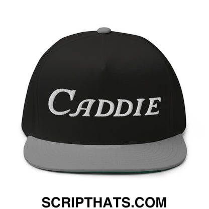 Caddie Flat Brim Bill 5 Panel Golf Snapback Hat