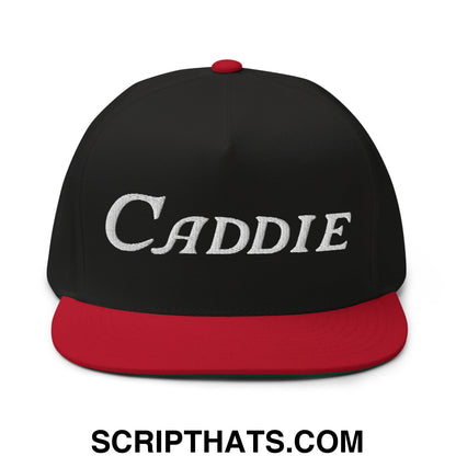 Caddie Flat Brim Bill 5 Panel Golf Snapback Hat
