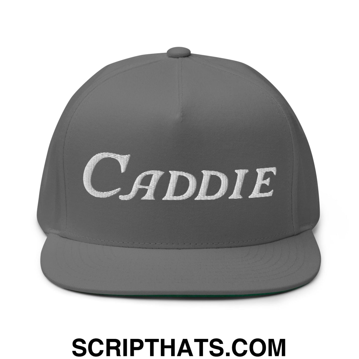 Caddie Flat Brim Bill 5 Panel Golf Snapback Hat
