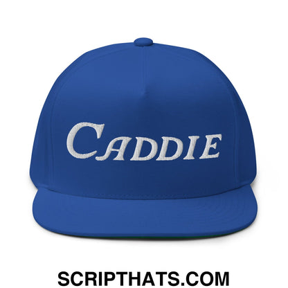 Caddie Flat Brim Bill 5 Panel Golf Snapback Hat