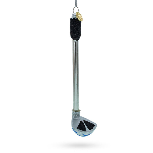 Elegant Golf Club Glass Christmas Ornament