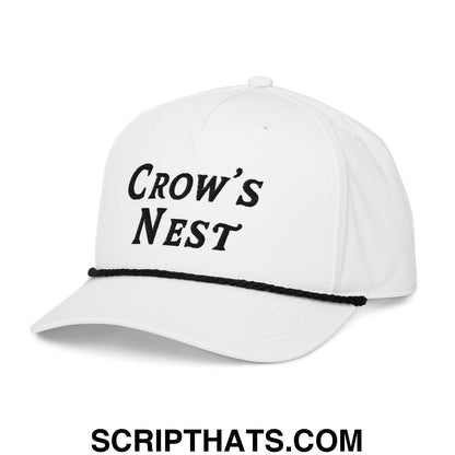 Crow's Nest Embroidered Golf Rope Hat