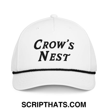 Crow's Nest Embroidered Golf Rope Hat
