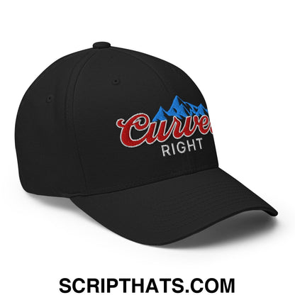 Curves Right Embroidered Stretch Fit Golf Hat