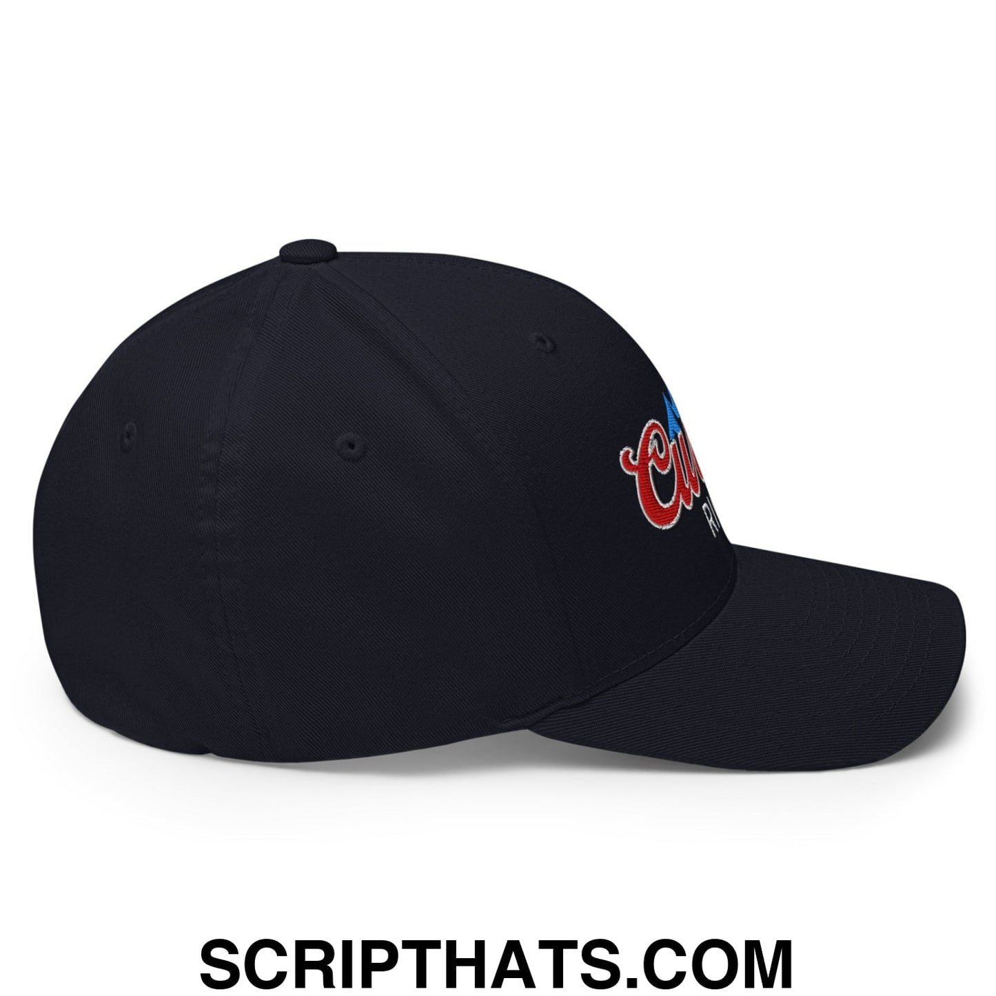 Curves Right Embroidered Stretch Fit Golf Hat