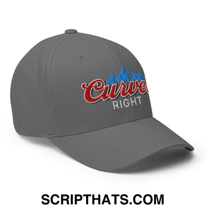 Curves Right Embroidered Stretch Fit Golf Hat