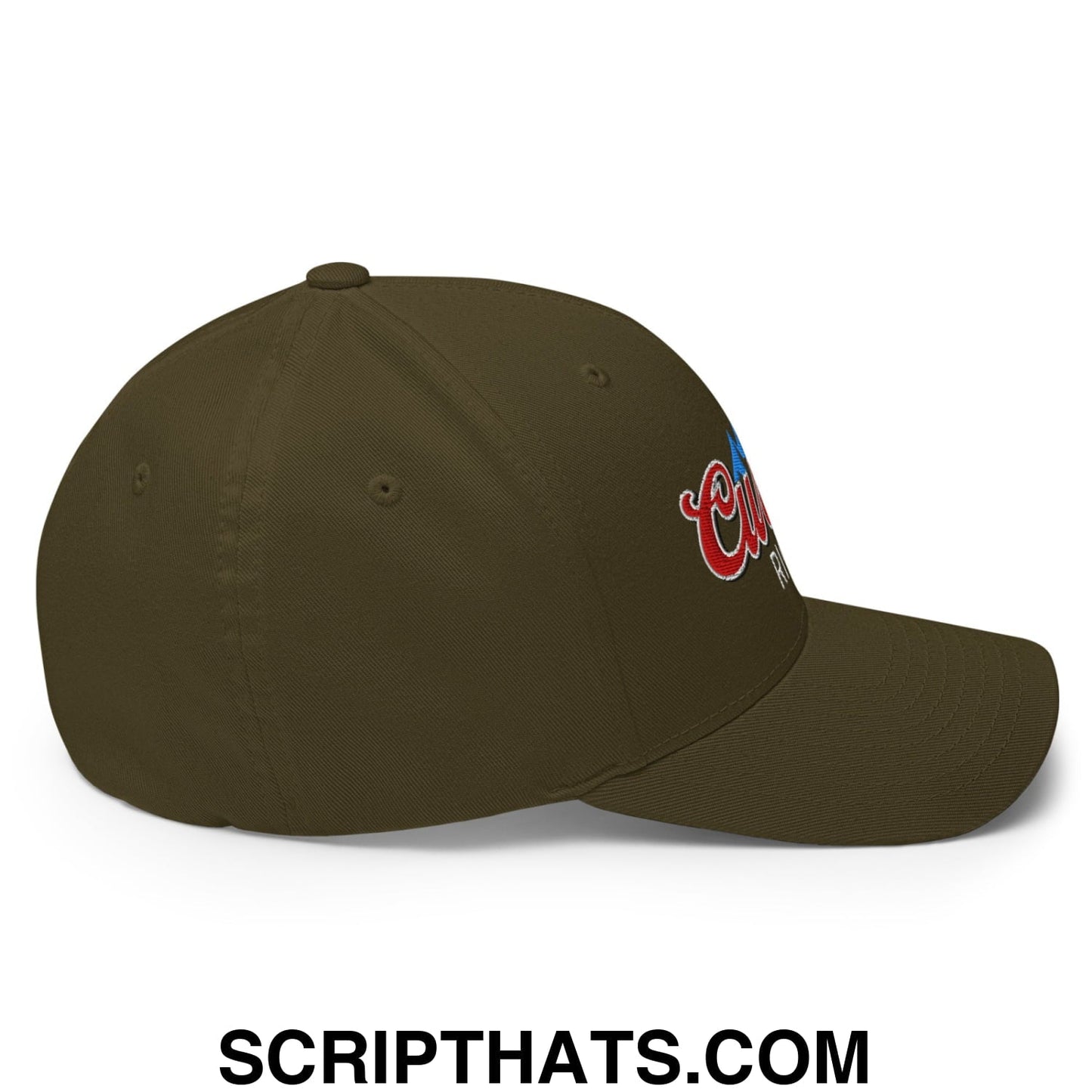 Curves Right Embroidered Stretch Fit Golf Hat