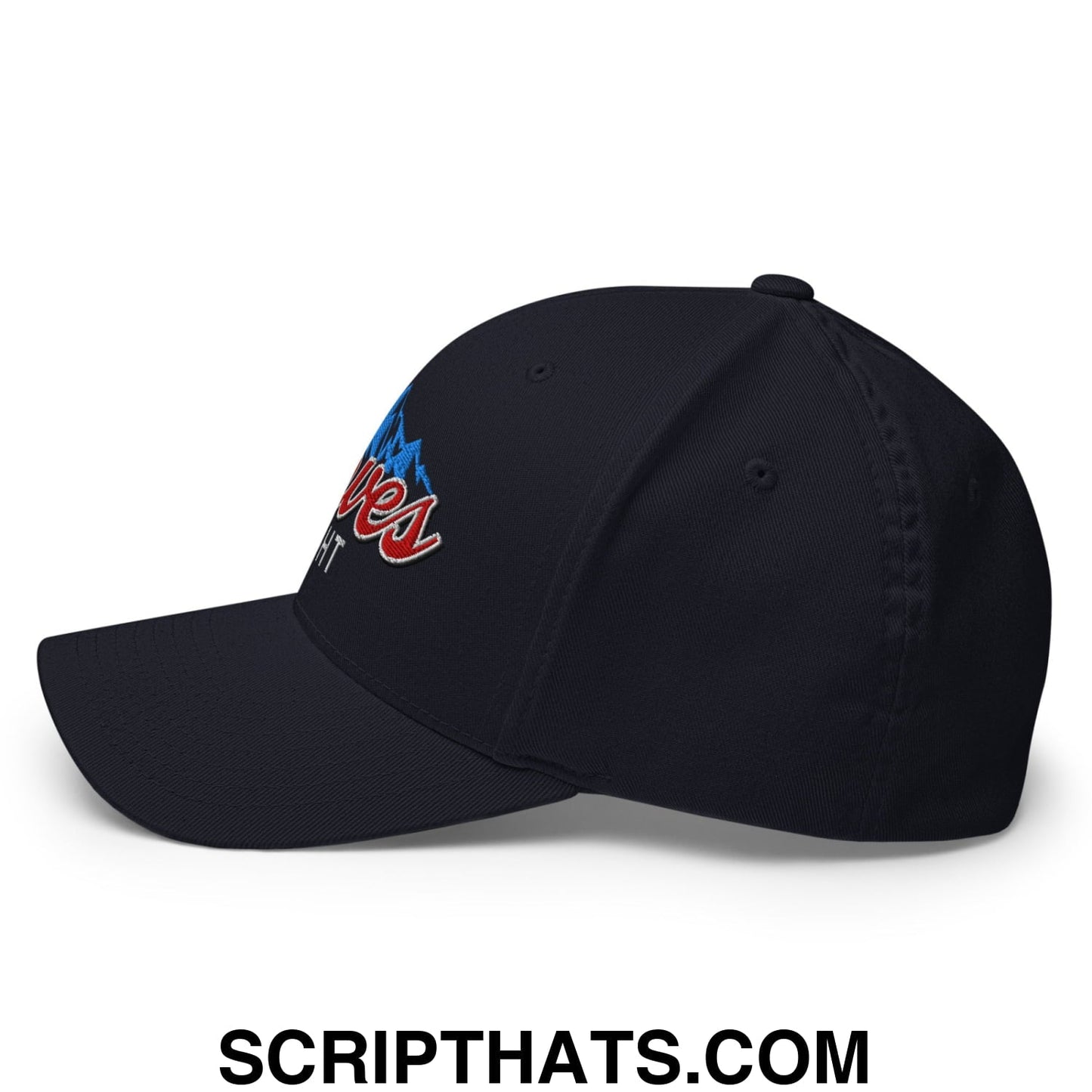 Curves Right Embroidered Stretch Fit Golf Hat