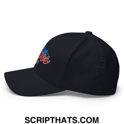 Curves Right Embroidered Stretch Fit Golf Hat