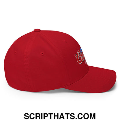 Curves Right Embroidered Stretch Fit Golf Hat