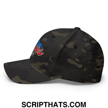 Curves Right Embroidered Stretch Fit Golf Hat