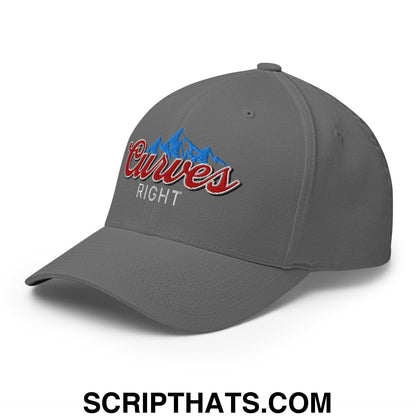 Curves Right Embroidered Stretch Fit Golf Hat