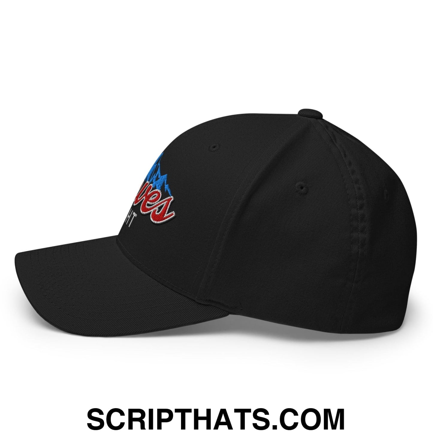 Curves Right Embroidered Stretch Fit Golf Hat