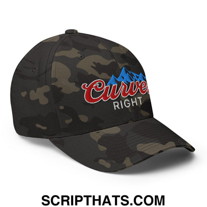 Curves Right Embroidered Stretch Fit Golf Hat