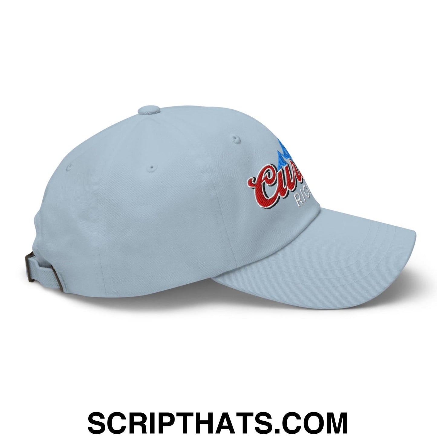 Curves Right Embroidered Unstructured Golf Dad Hat