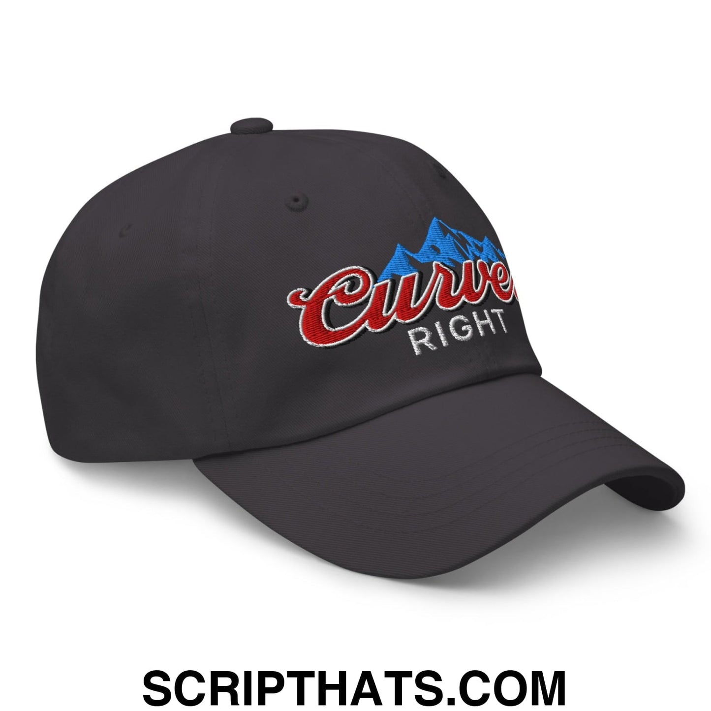 Curves Right Embroidered Unstructured Golf Dad Hat