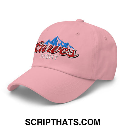 Curves Right Embroidered Unstructured Golf Dad Hat