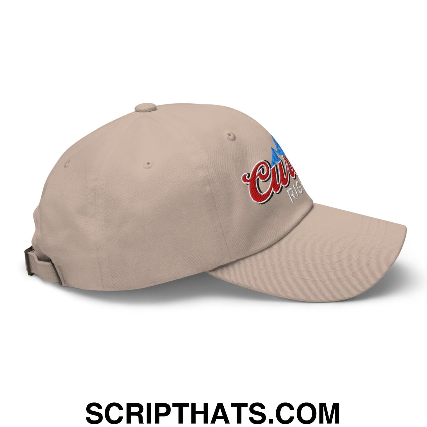 Curves Right Embroidered Unstructured Golf Dad Hat