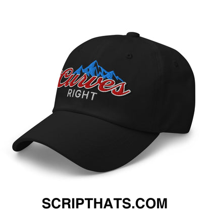 Curves Right Embroidered Unstructured Golf Dad Hat
