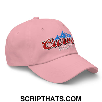 Curves Right Embroidered Unstructured Golf Dad Hat