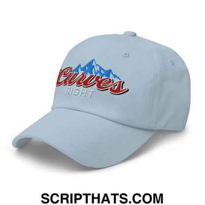 Curves Right Embroidered Unstructured Golf Dad Hat