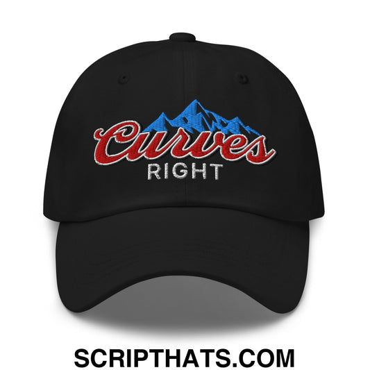 Curves Right Embroidered Unstructured Golf Dad Hat
