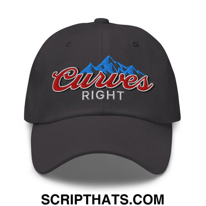 Curves Right Embroidered Unstructured Golf Dad Hat