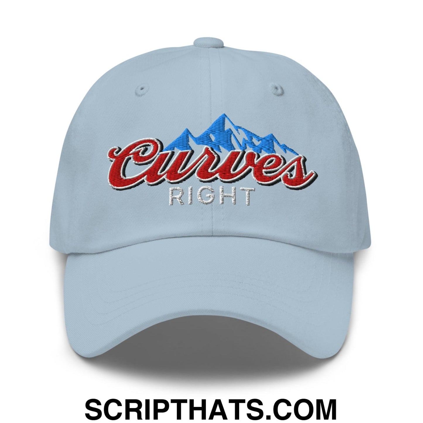 Curves Right Embroidered Unstructured Golf Dad Hat