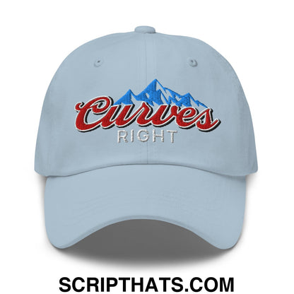 Curves Right Embroidered Unstructured Golf Dad Hat